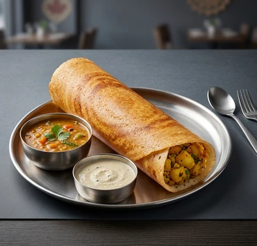 Masala Dosa at Anna's Global Plate near 63 Avenue Edmonton
